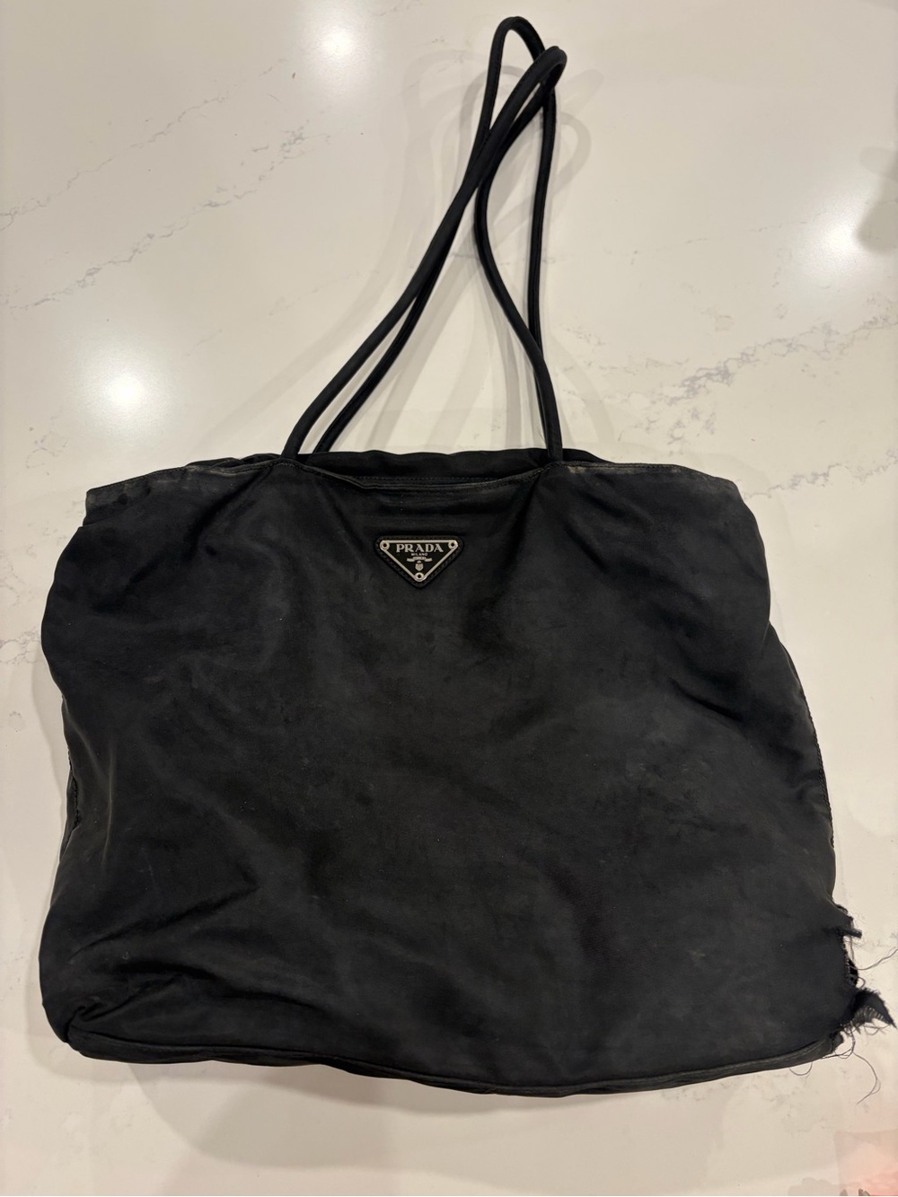 PRADA black nylon tote *project piece* authentic